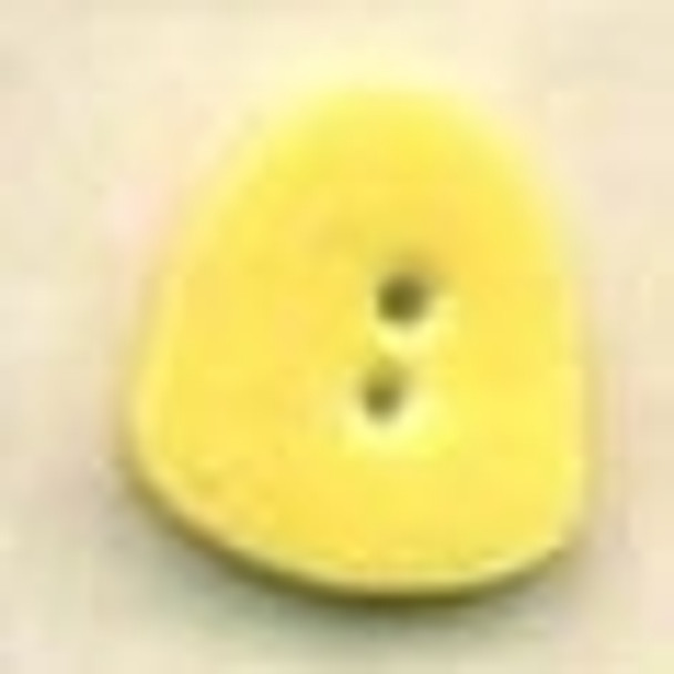 43174 Debbi Mumm Button Yellow Gumdrop; 1/2" x 5/8"     2 Pieces