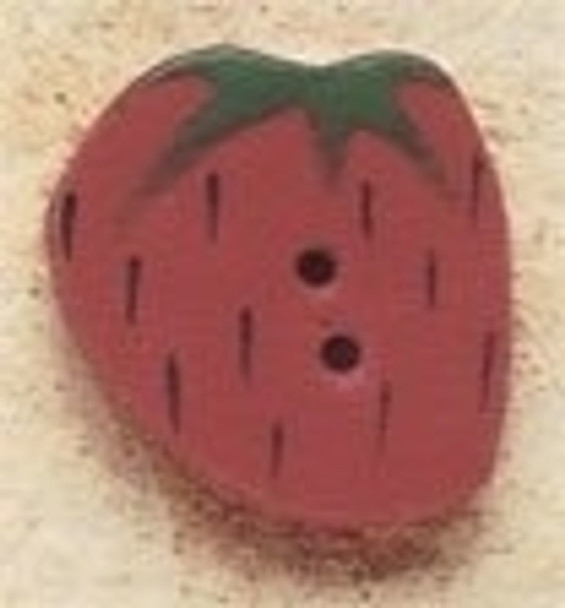 43177 Debbi Mumm Button Medium Strawberry; 5/8" x 5/8"    2 Pieces