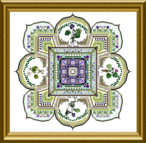 CHAT168 The Violet Patch Mandala Châtelaine Designs