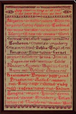 Samplings in Scarlet With Silk Pack Tempting Tangles TT-SS