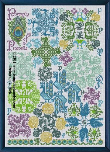 Panoply of Peacocks Tempting Tangles TT-PP 