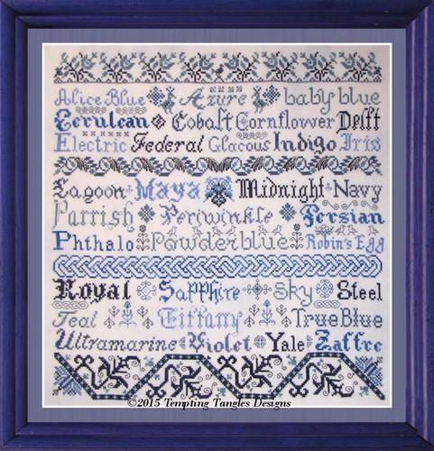 Broderie Bleue With Silk Pack Tempting Tangles TT-BB