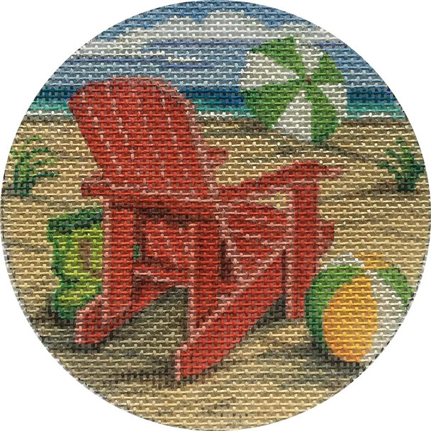 APX276 Red Beach Chair Alice Peterson 4″ ROUND 18 Mesh  !