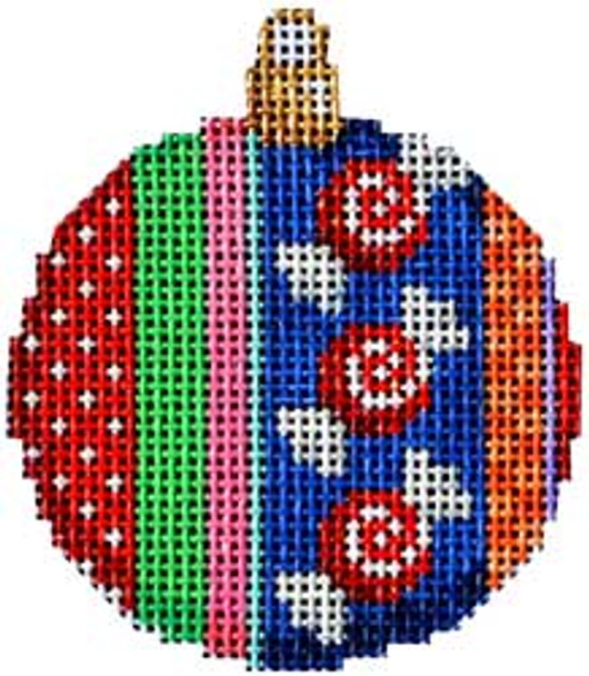 CT-1480B Swirl Candy/Jolly Stripe Mini Ball  2.25x2.5 18 Mesh Associated Talents 