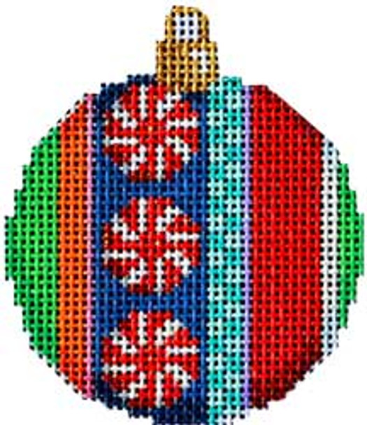 CT-1480A Peppermint/Jolly Stripe Mini Ball  2.25x2.5 18 Mesh Associated Talents 