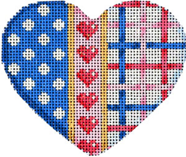 HE-838 Polka Dot/Hearts Lattice Heart 3.5x3 18 Mesh Associated Talents 