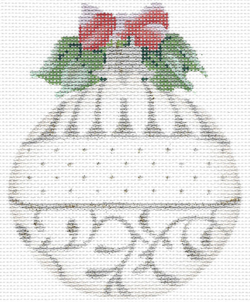 KAH6-18 June Pearl  3.75" x 4.75", 18 Mesh With Stitch Guide KELLY CLARK STUDIO, LLC