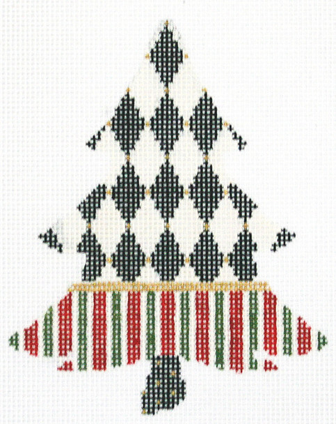 Tree KCNT21-18 Harlequin Tree 3.75" x 4.5"| 18M  KELLY CLARK STUDIO, LLC