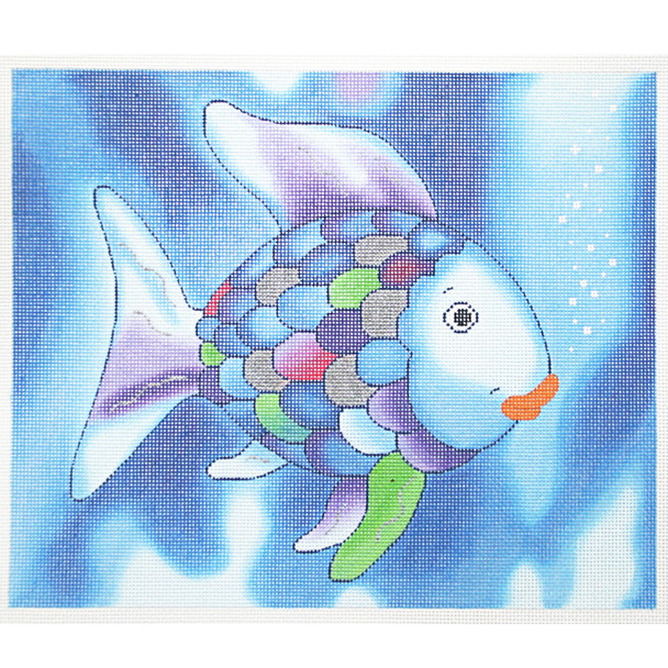 BF81 Rainbow Fish 10.25” x 8.25”|18 Mesh Lee's Needle Arts
