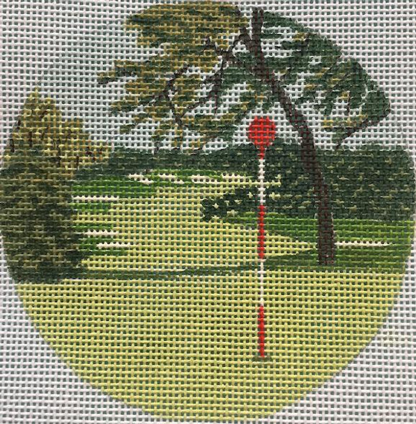 8113 MERION (PA) 4" round, 18 mesh Purple Palm Designs