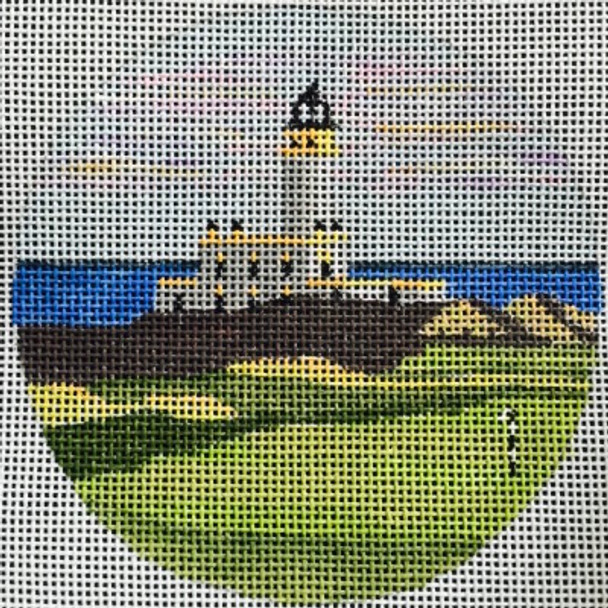 8100 Purple Palm Designs Turnberry Lighthouse Turnberry, Scotland 4" round, 18 mesh