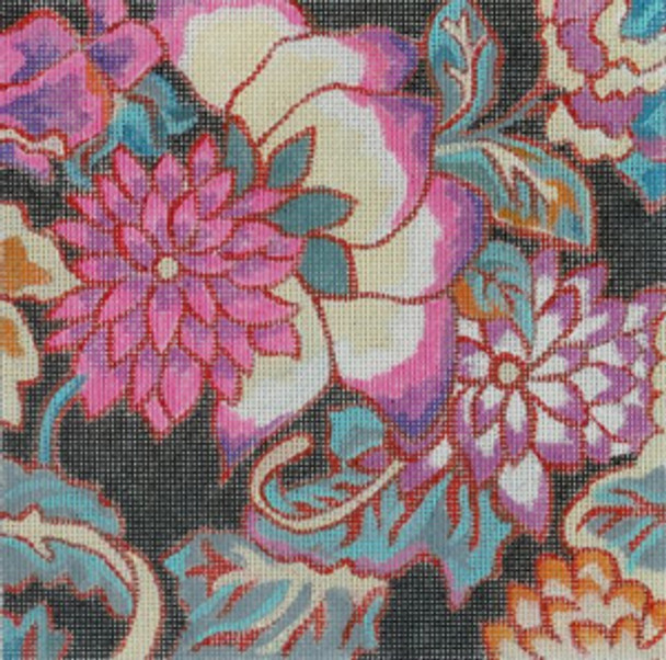 F428 Melissa Prince 7 x7 Hot Pinks Floral