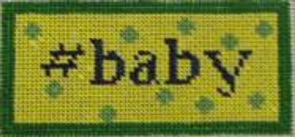 HT7 #Baby 1.75 x 3.75 18 Mesh Kristine Kingston Needlepoint Designs