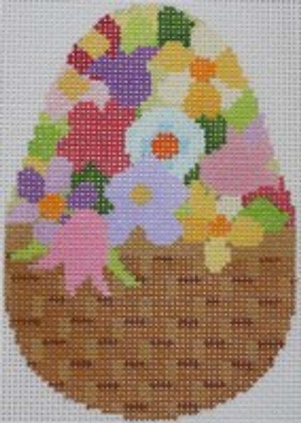 640B Floral Egg B 4.5 x 3 18 Mesh NEEDLEDEEVA