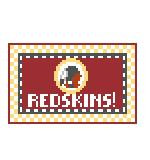 TL272 Washington Redskins! 3.5 x 2 18 Mesh Kathy Schenkel Designs