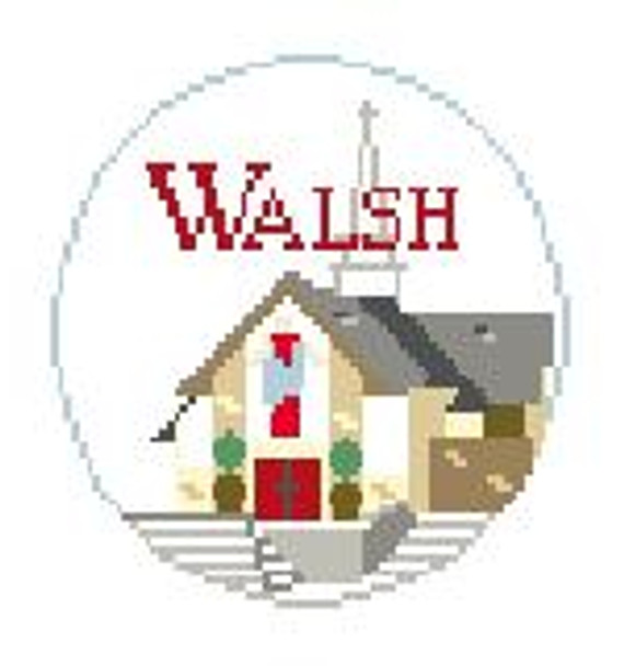 BT669 Walsh U, Canton, OH 4" diameter 18 Mesh Kathy Schenkel Designs