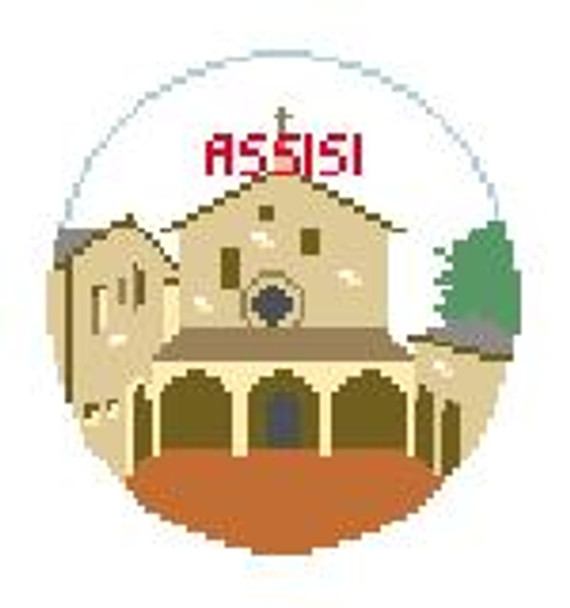 BT673 Assisi, Italy 4" diameter 18 Mesh Kathy Schenkel Designs