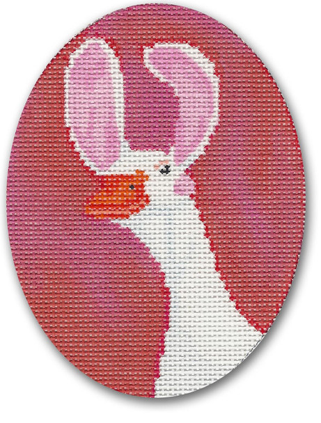 SC-XO 23 Duck w/Bunny Ears 18 Mesh  3.5 x 4.5 Oval Scott Church Creative