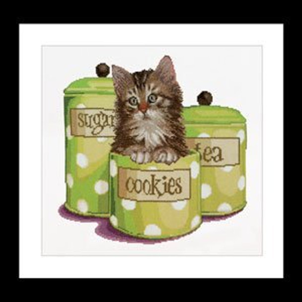 GOK735A Thea Gouverneur Kit Cookie Time 12" x 12"; Aida; 16ct