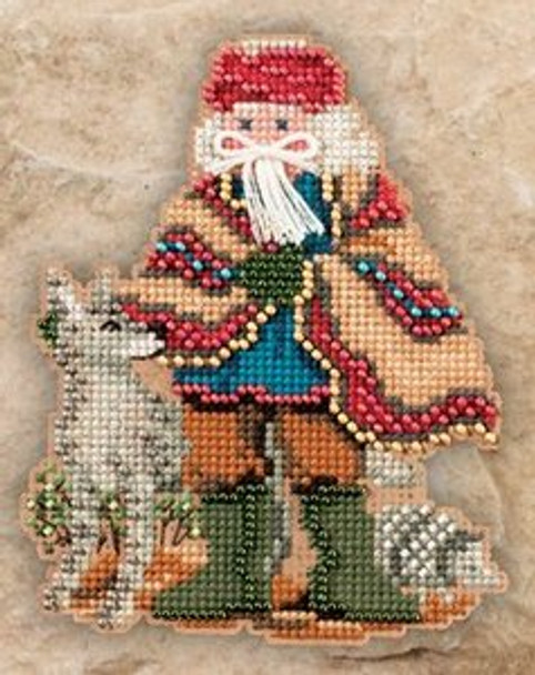 MH201303 Mill Hill Santa Ornament Kit Mesa Santa (2011)