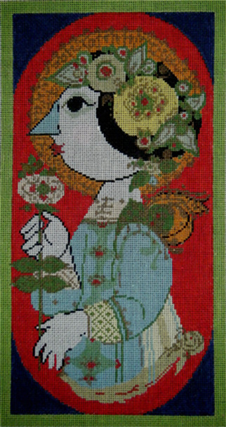 355	Angel with Flower	8.5x16.5	13 Mesh Tapestry Fair