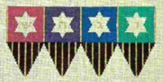 549	Jeweled Dreidel	3"h		 18 Mesh Tapestry Fair