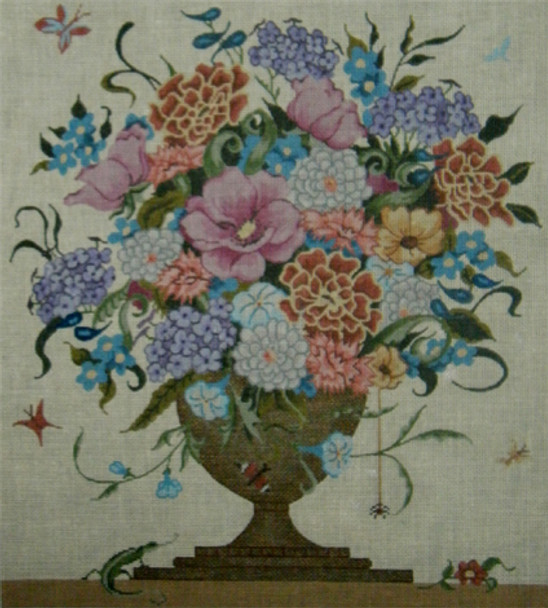 614	Victorian Floral (light) 22x24 (14 x 16)?	18 Mesh Tapestry Fair