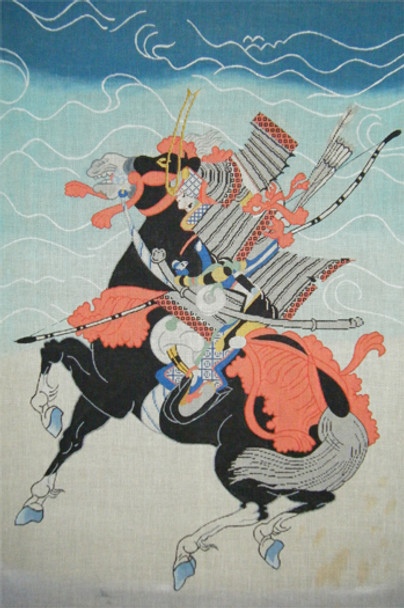 721	Uji Warrior (black)	24x36	13 Mesh Tapestry Fair