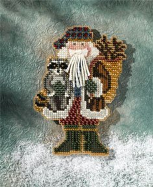 MH207302 Mill Hill Santa Ornament Kit Blue Ridge Santa (2007)