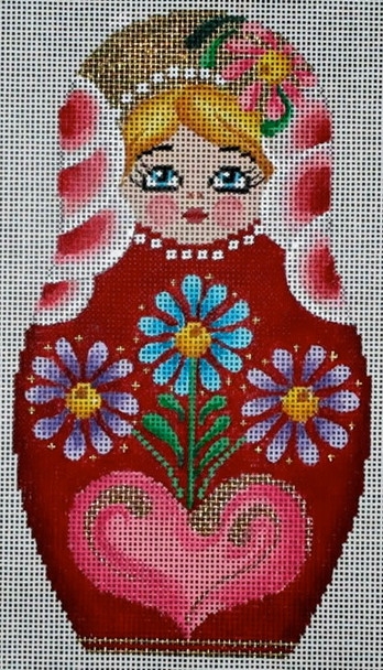 1099 C - Russian Nesting Doll-Floral-Small	7"h	 18  Mesh Tapestry Fair