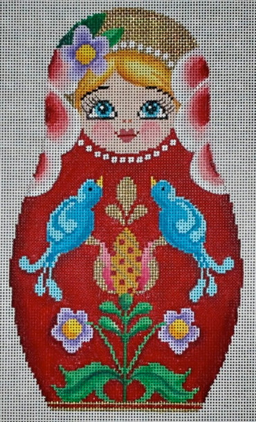 1099 B - Russian Nesting Doll-Floral- Medium	8"h		 18  Mesh Tapestry Fair