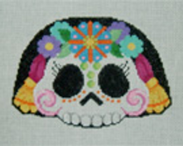 1088A - Sugar Skull Mask-Lucia	5 x 5  18 Mesh Tapestry Fair