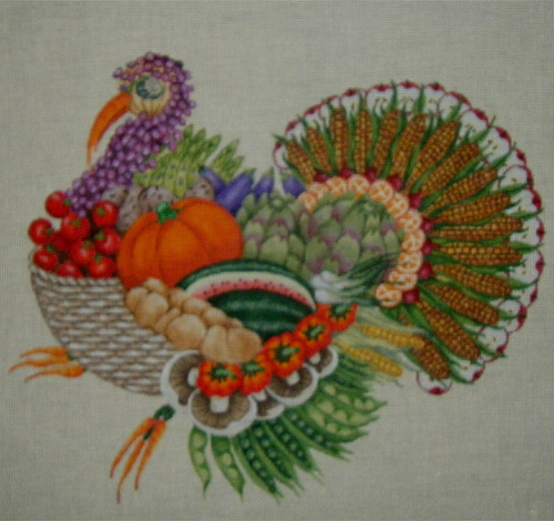 1085 Archie Turkey	15x13	18 ecru  Mesh Tapestry Fair