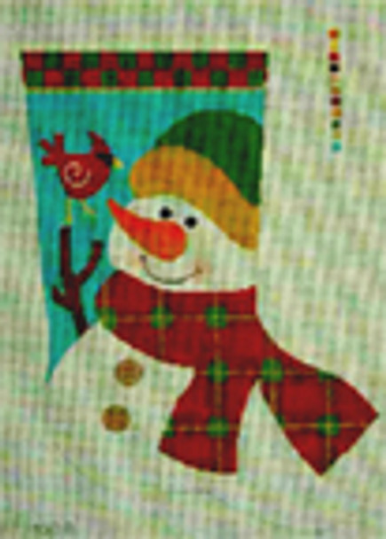 1038	Primitive Snowman Stocking	19.5h	13  Mesh Tapestry Fair Model Pictured