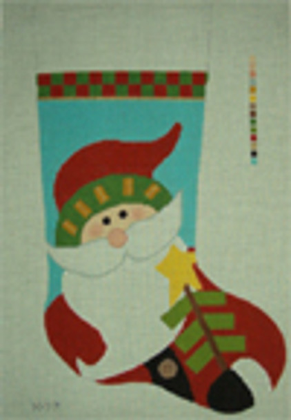 1037	Primitive Santa with Tree Stocking	19.5h	13  Mesh Tapestry Fair