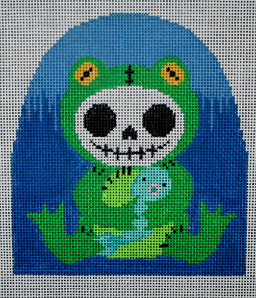 3006 Dia De Los Muertes Parade D - Froggie 4.5x5.5 18  Mesh Tapestry Fair