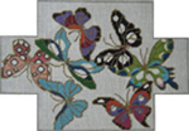 AJ21	Cloisonne Butterfly Brick Cover 13 Mesh Tapestry Fair ANNE JERLOW DESIGNS