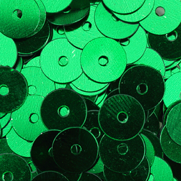 #SQ-119C Dark Green 6mm Sequin Sundance Beads