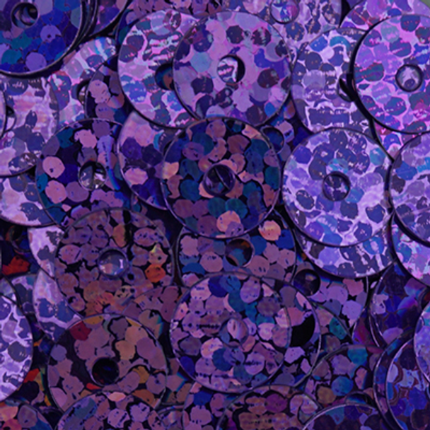 #SQ-123A Purple Shimmer 6mm Sequin Sundance Beads