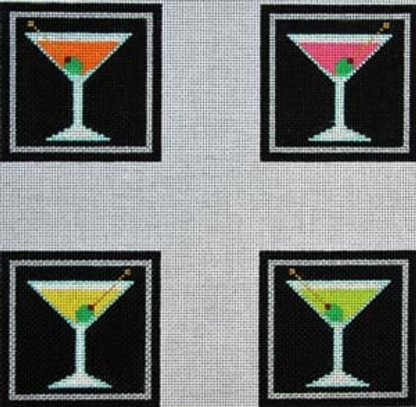 CO-37 Martini 4 per canvas 13 Mesh COASTER The Meredith Collection