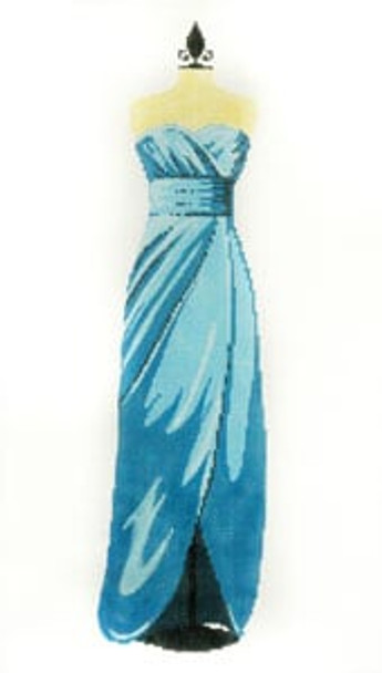 C-508e Evening Gown - Teal 8 x 14 18 Mesh Meredith Collection