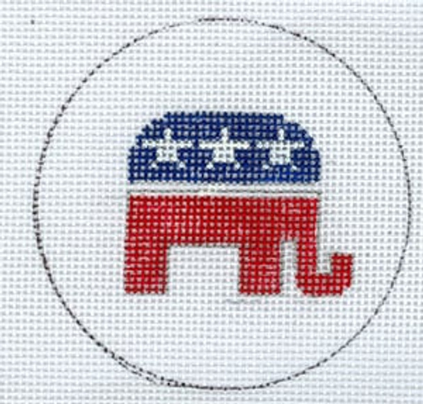 FL-116 Flask- Republican Elephant 18 Mesh The Meredith Collection