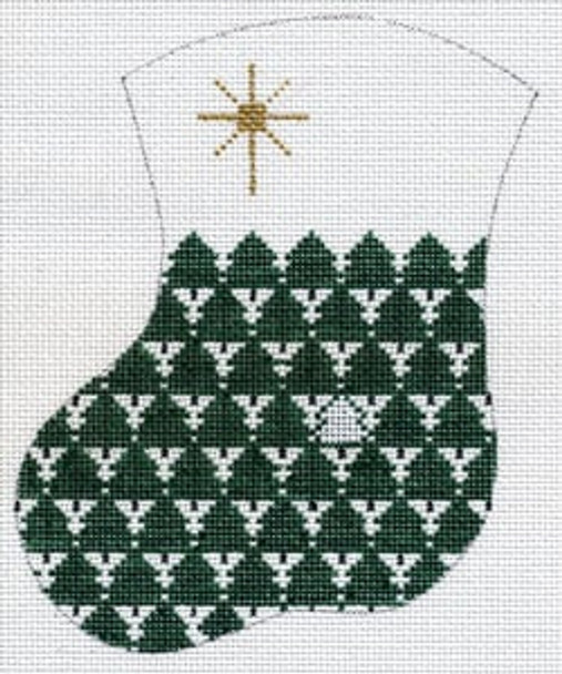 MX-1 Repeat Christmas Trees 18  Mesh CHRISTMAS MINI STOCKING The Meredith Collection