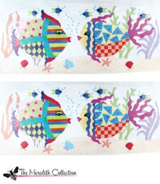 PB-298 Crazy Fish 2 Sides 13 Mesh Purse PB-Adelaide The Meredith Collection