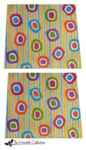 PD-426 Kaleidoscope 10 1/2 x 13 10 Mesh Peggy Bag The Meredith Collection