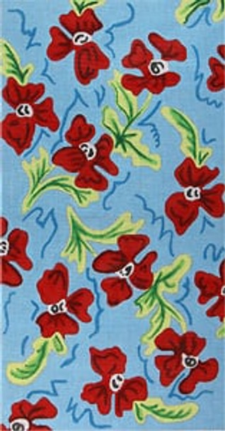 PK-205 Pinwheel Red Poppies 9 3/4 x 16 18 Mesh Kate's Bag The Meredith Collection