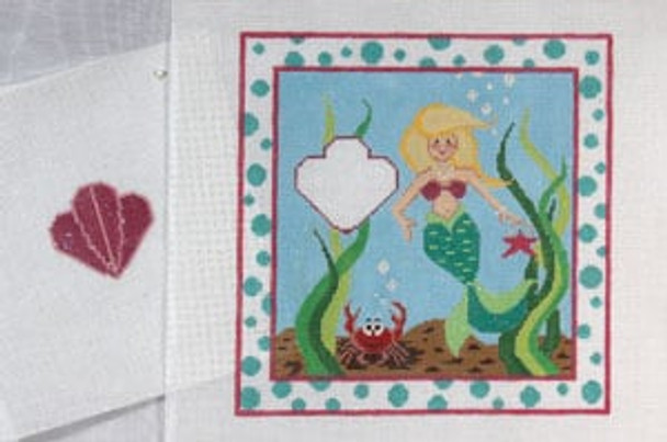 S-160 Tooth Fairy - Mermaid 7 1/2 x 7 1/2 18 Mesh SIGN The Meredith Collection