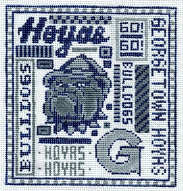 T-40gh Georgetown Hoyas 4 1/2 x 5 18 Mesh The Meredith Collection