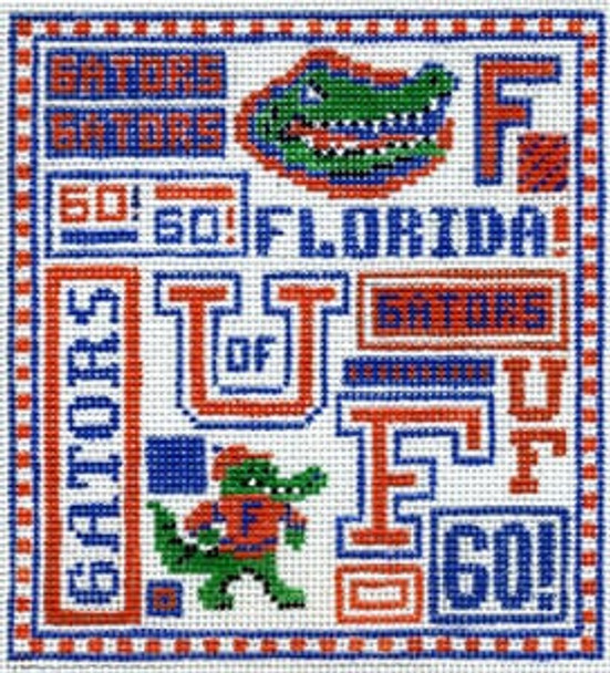 T-40f Florida Gators 4 1/2 x 5 18 Mesh The Meredith Collection