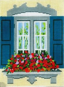 T-5f Window - Formal Window Garden 5 x 7 18 Mesh The Meredith Collection